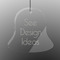 Engraved Glass Ornaments - Bell