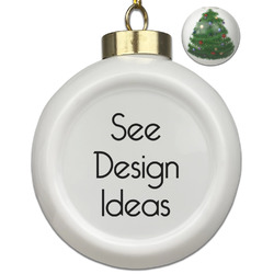 Ceramic Ball Ornament - Christmas Tree