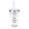 16oz Double Wall Acrylic Tumblers with Lid & Straw - Full Print