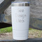 20 oz Stainless Steel Tumblers - White - Double-Sided