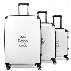 3 Piece Luggage Set - 20" Carry On, 24" Medium Checked, 28" Large Checked