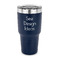 30 oz Stainless Steel Tumblers - Navy - Single-Sided