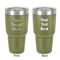 30 oz Stainless Steel Tumblers - Olive - Double-Sided