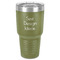 30 oz Stainless Steel Tumblers - Olive - Single-Sided