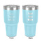 30 oz Stainless Steel Tumblers - Teal - Double-Sided