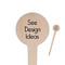 4" Round Wooden Food Picks - Double-Sided