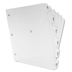 Binder Tab Dividers - Set of 6