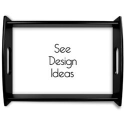 Black Wooden Tray - Large