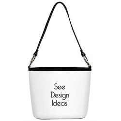 Bucket Bag w/ Genuine Leather Trim - Regular