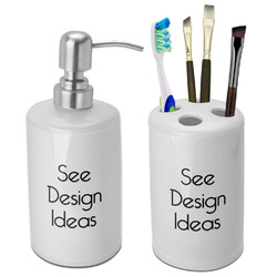 Custom Ceramic Bathroom Accessories Sets Design & Preview Online | YouCustomizeIt