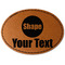 Faux Leather Iron On Patches - Oval