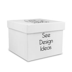 Gift Box with Lid - Canvas Wrapped - Medium
