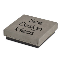 Jewelry Gift Box - Engraved Leather Lid