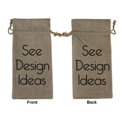 Burlap Gift Bag - Large - Double-Sided