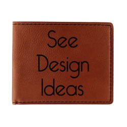 Leatherette Bifold Wallet - Single-Sided