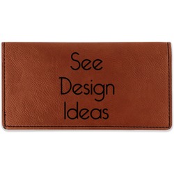 Leather Checkbook Cover Wallet Personalized Checkbook Holder 