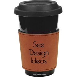 Leatherette Cup Sleeve - Single-Sided