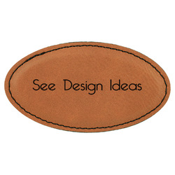 Leatherette Oval Name Badge with Magnet