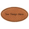 Leatherette Oval Name Badges with Magnet