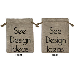 Burlap Gift Bag - Medium -Double-Sided