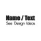Name/Text Decals - Small