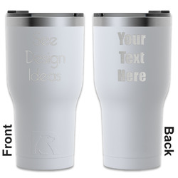 RTIC Tumbler - White - Engraved Front & Back