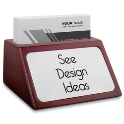 Red Mahogany Business Card Holder