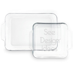Set of Glass Baking & Cake Dish - 13in x 9in & 8in x 8in