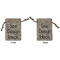 Burlap Gift Bags - Small - Double-Sided