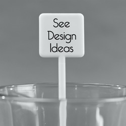 Square Plastic Stir Sticks - Double-Sided