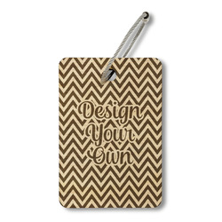 Wood Luggage Tag - Rectangle