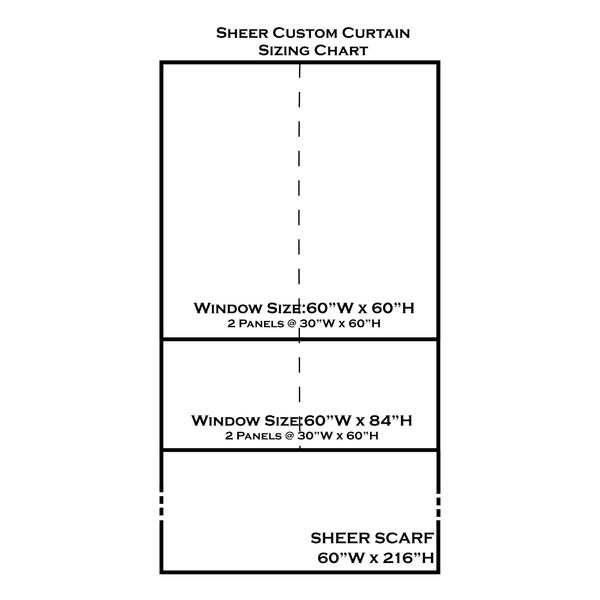Sheer Curtain Sizing