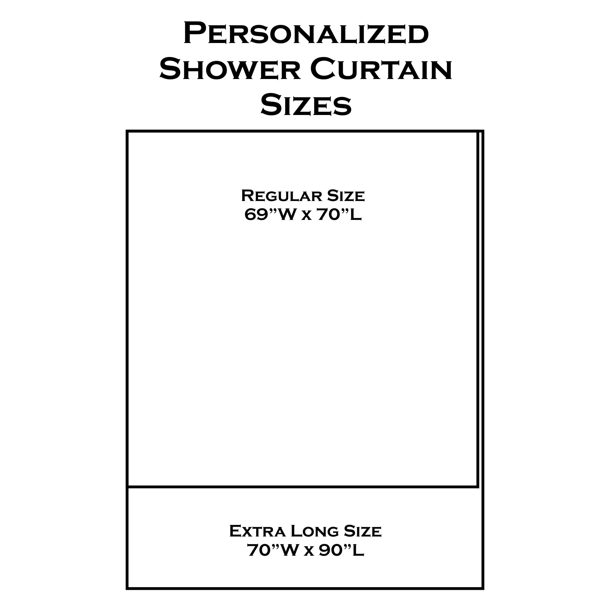 Design Your Own Shower Curtain, What Are Standard Sizes For Shower Curtains