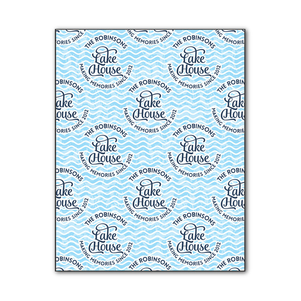 Custom Lake House #2 Wood Print - 11x14 (Personalized)