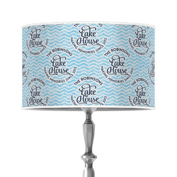 Lake House #2 12" Drum Lamp Shade - Poly-film (Personalized)