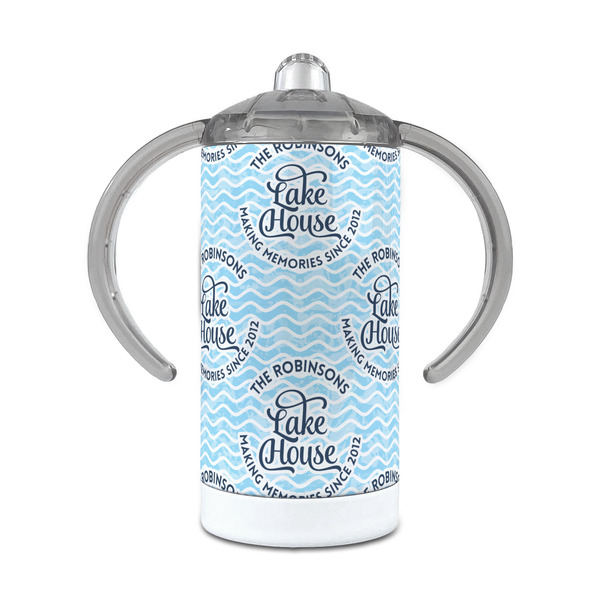 Custom Lake House #2 12 oz Stainless Steel Sippy Cup (Personalized)