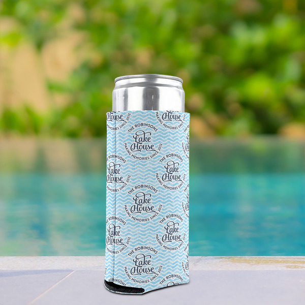 Lake House #2 Can Cooler - Tall 12oz - In Context