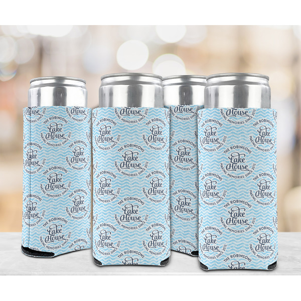 Lake House #2 12oz Tall Can Sleeve - Set of 4 - LIFESTYLE