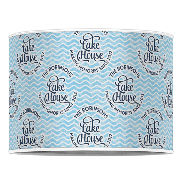 Lake House #2 16" Drum Lampshade - FRONT (Poly Film)