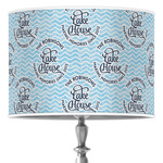 Lake House #2 16" Drum Lamp Shade - Poly-film (Personalized)