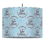 Lake House #2 Drum Pendant Lamp (Personalized)