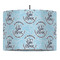Lake House #2 16" Drum Pendant Lamp - Fabric (Personalized)