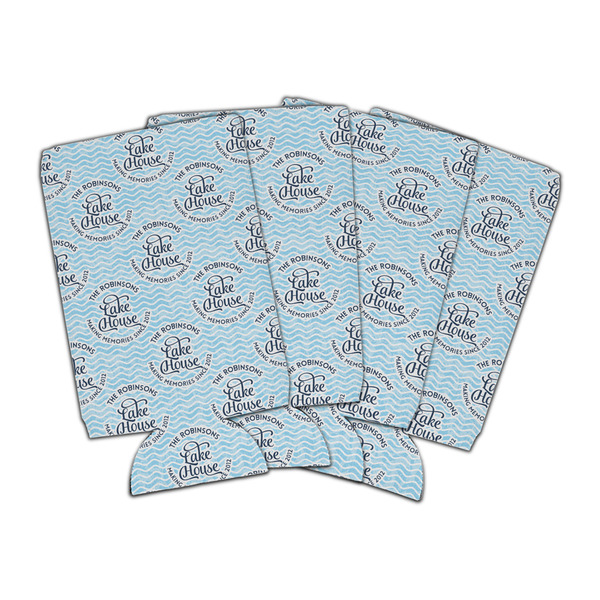 Custom Lake House #2 Can Cooler (16 oz) - Set of 4 (Personalized)