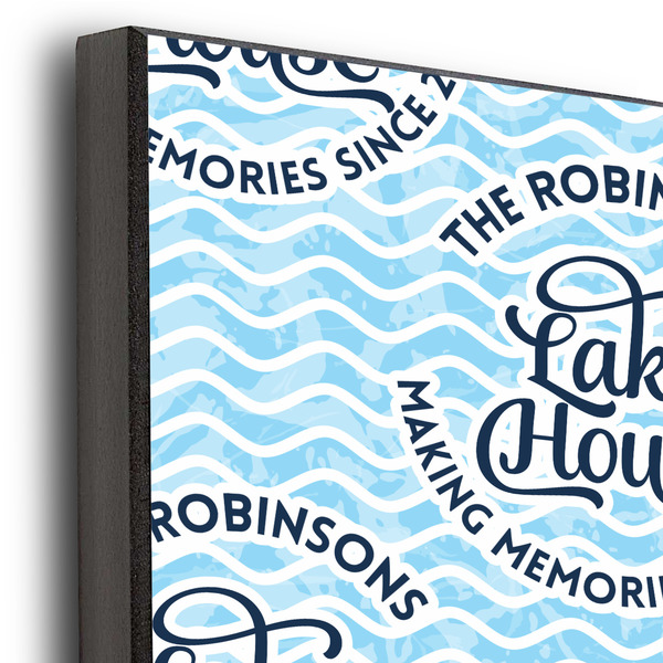 Lake House #2 16x20 Wood Print - Closeup