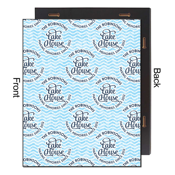 Lake House #2 16x20 Wood Print - Front & Back View