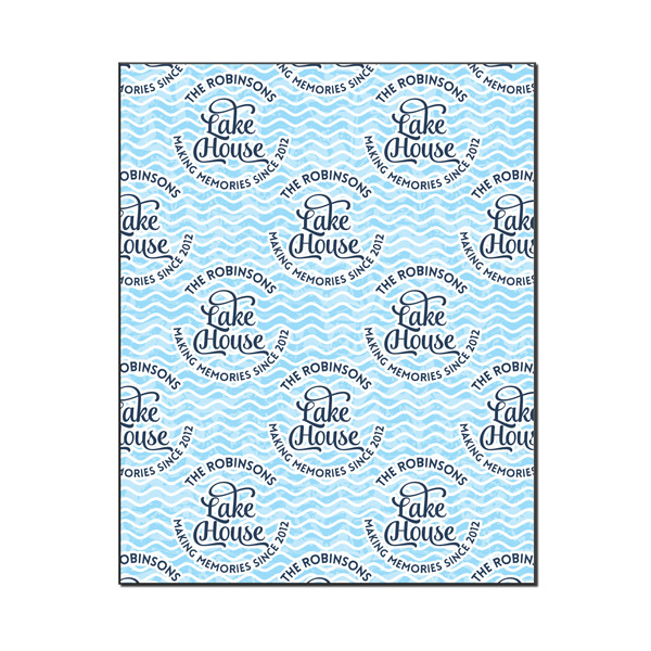 Custom Lake House #2 Wood Print - 16x20 (Personalized)