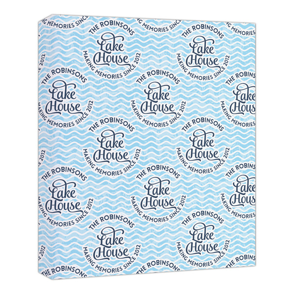 Custom Lake House #2 Canvas Print - 20x24 (Personalized)