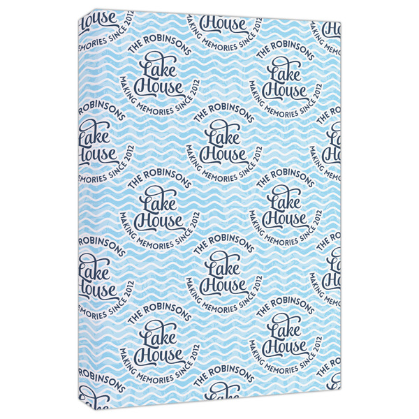 Custom Lake House #2 Canvas Print - 20x30 (Personalized)