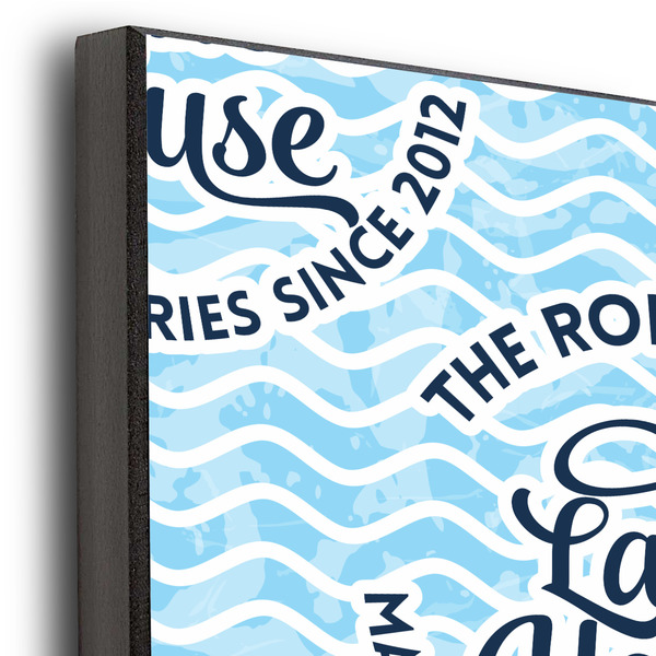 Lake House #2 20x30 Wood Print - Closeup