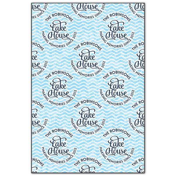 Custom Lake House #2 Wood Print - 20x30 (Personalized)